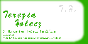 terezia holecz business card